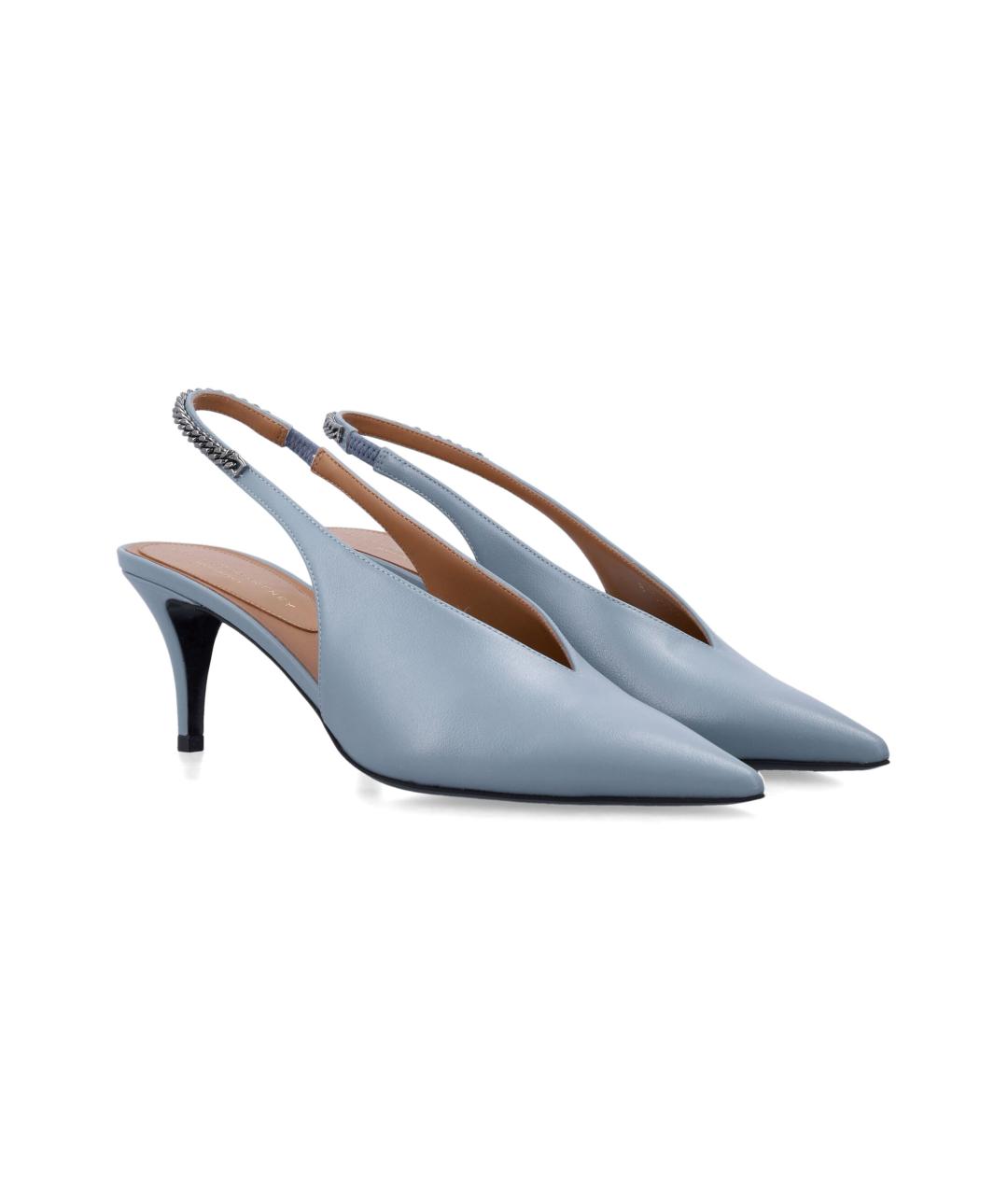 STELLA MCCARTNEY Синие синтетические мюли, фото 2