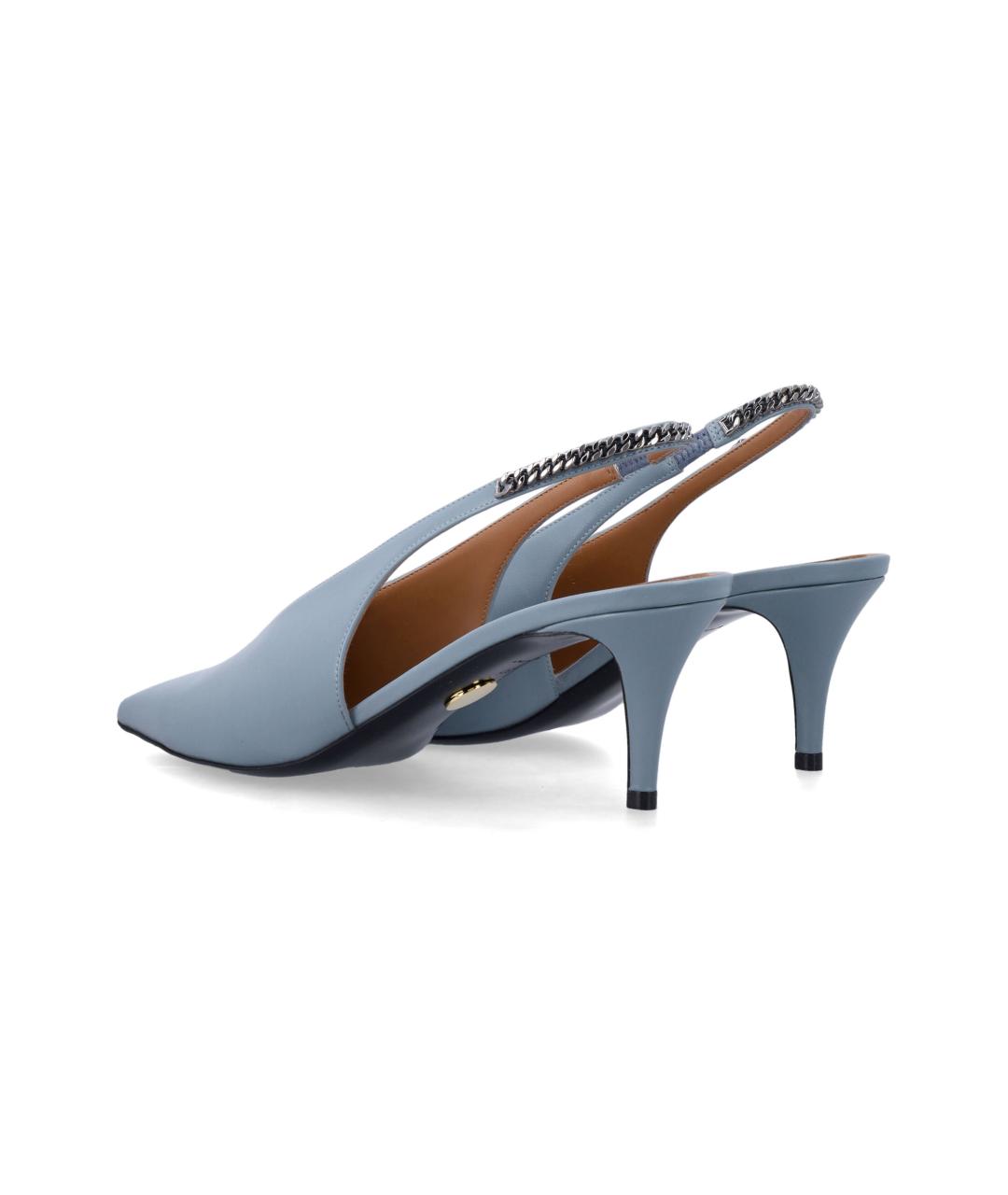 STELLA MCCARTNEY Синие синтетические мюли, фото 3
