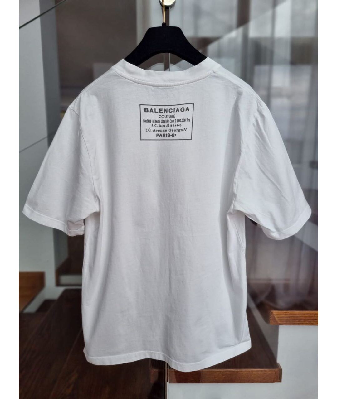 BALENCIAGA Белая футболка, фото 2