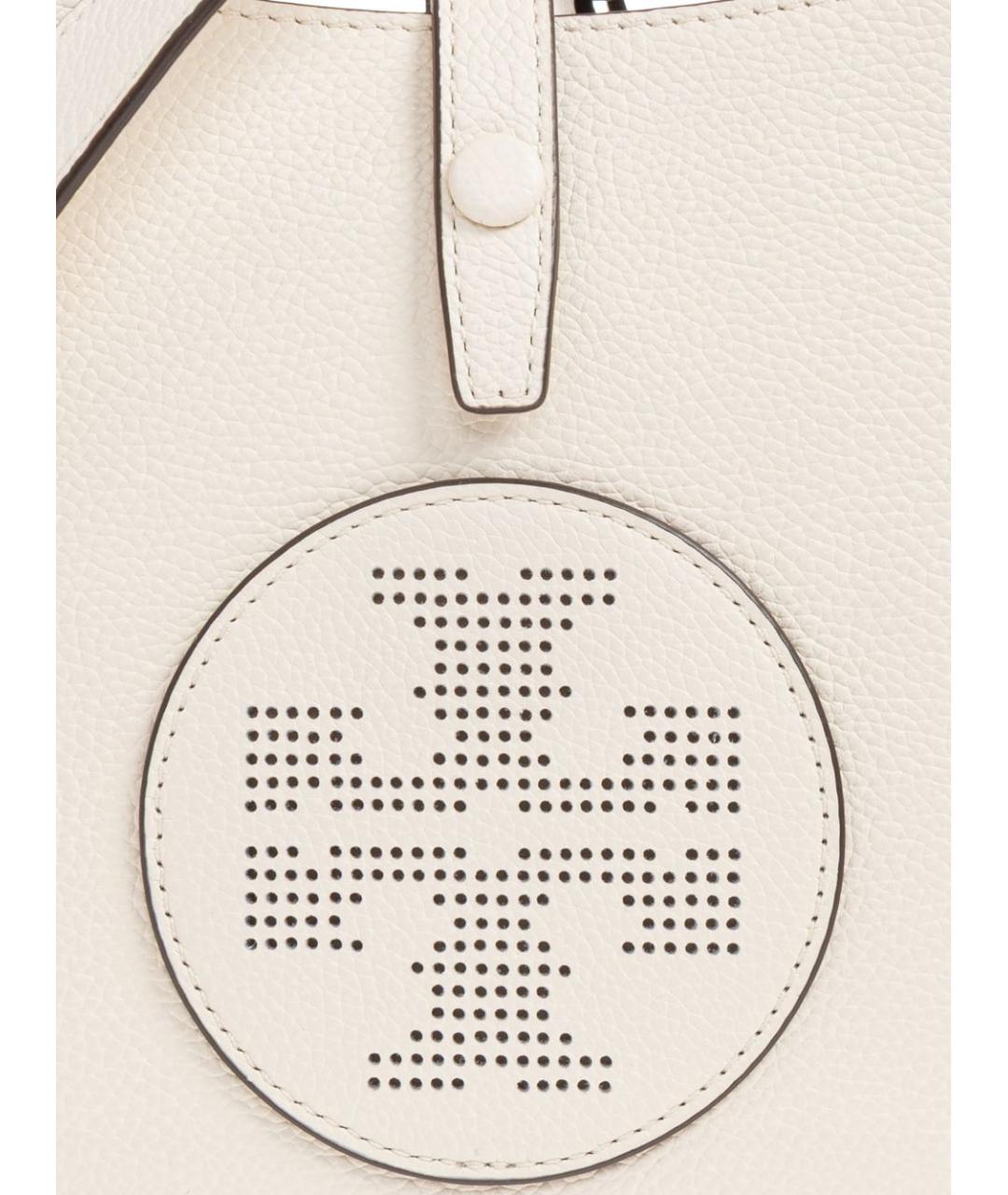 TORY BURCH Бежевая кожаная сумка через плечо, фото 6