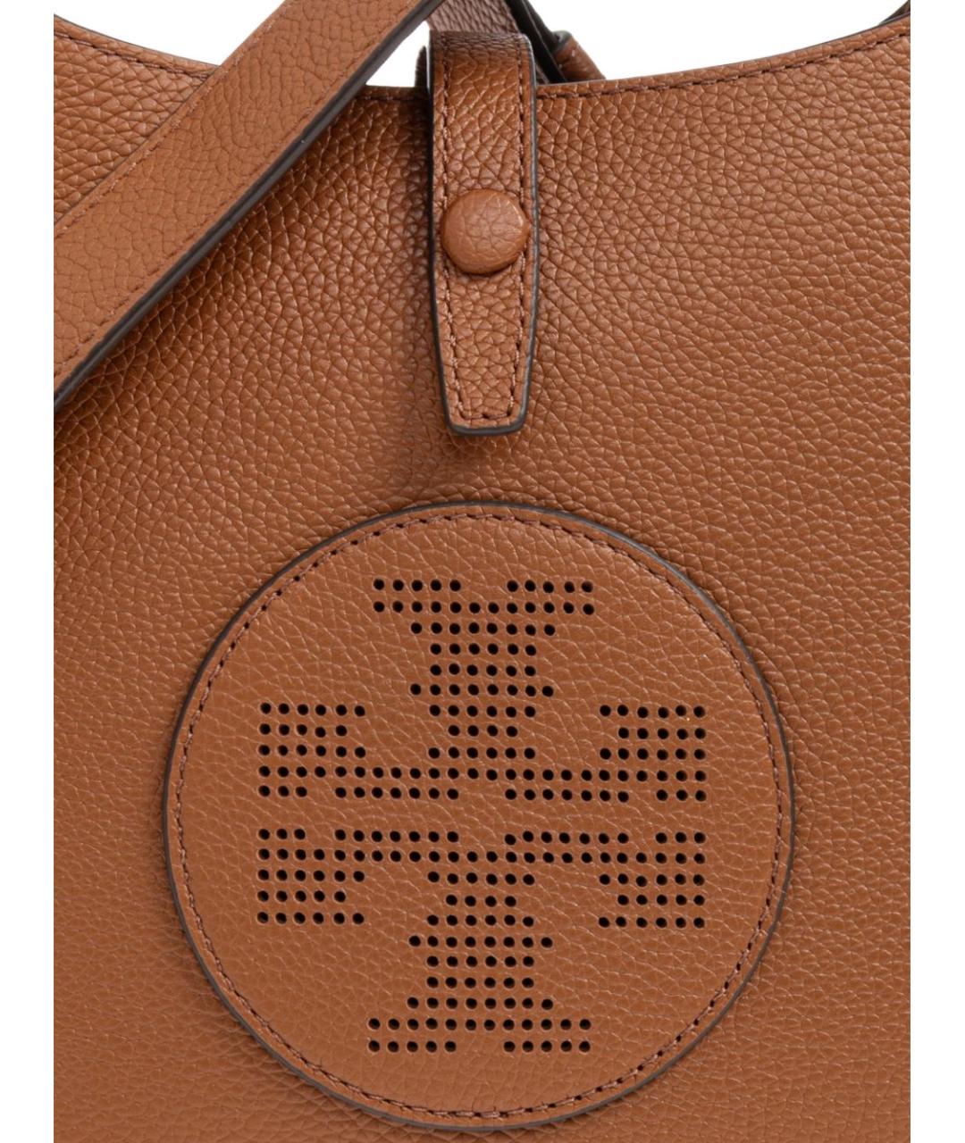 TORY BURCH Коричневая кожаная сумка через плечо, фото 4