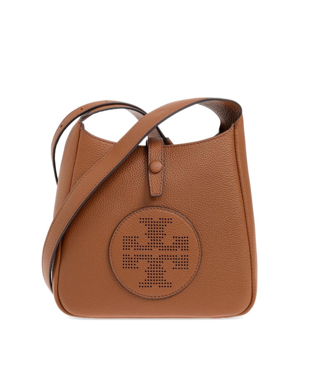 TORY BURCH Коричневая кожаная сумка через плечо, фото 1