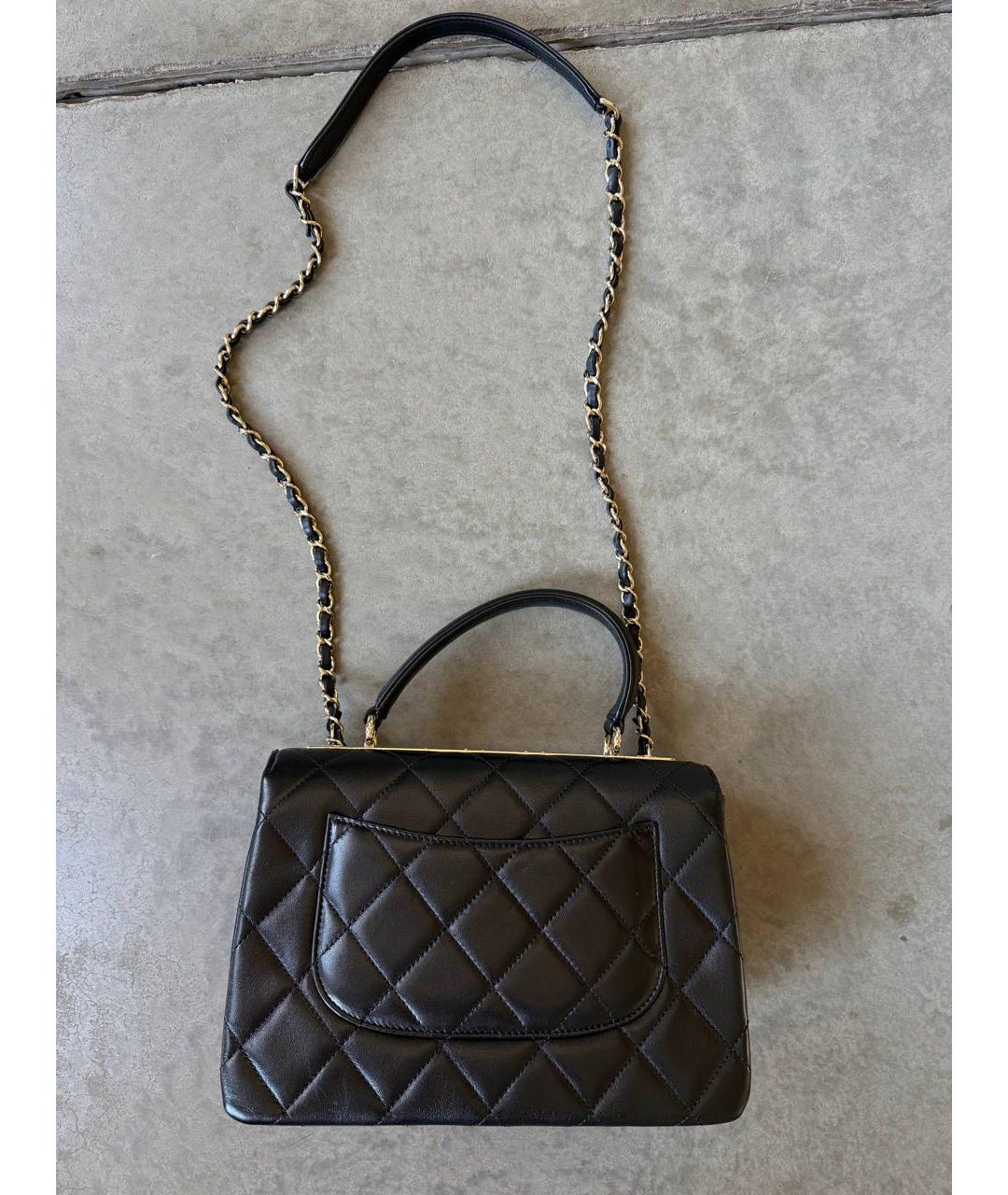 CHANEL Черная кожаная сумка тоут, фото 2