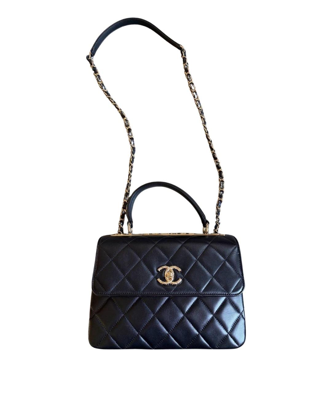 CHANEL Черная кожаная сумка тоут, фото 1