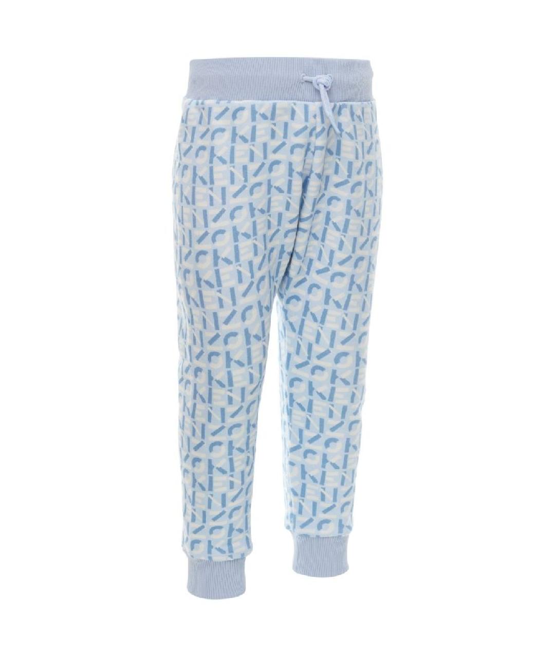 KENZO Голубые хлопковые брюки и шорты, фото 1