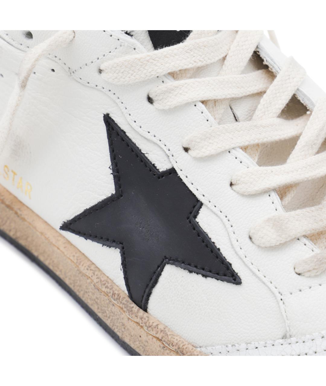 GOLDEN GOOSE DELUXE BRAND Белые кожаные низкие кроссовки / кеды, фото 4