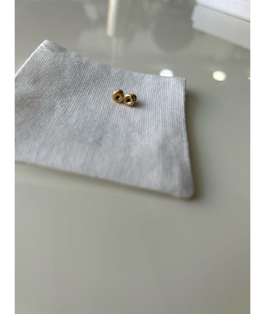 CHRISTIAN DIOR Золотые латунные серьги, фото 5