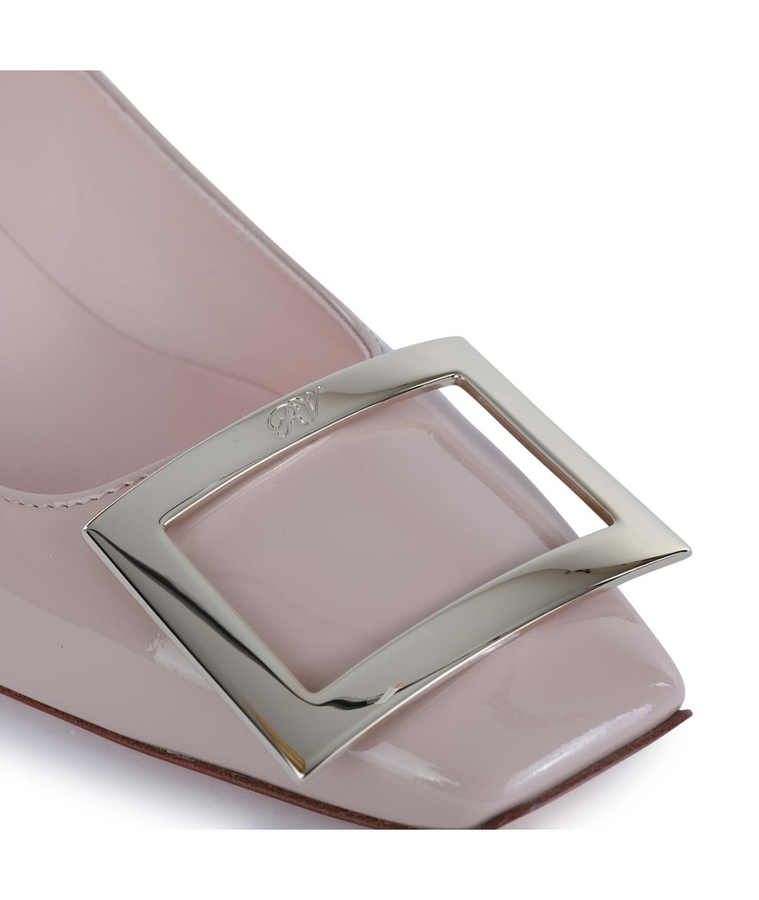 ROGER VIVIER Розовые туфли из лакированной кожи, фото 4