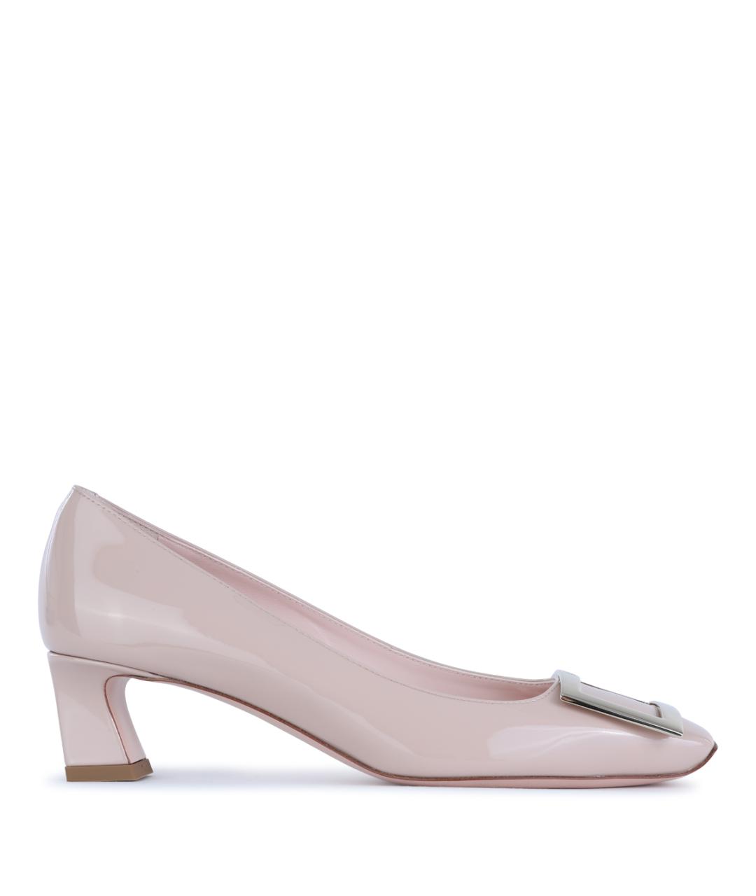 ROGER VIVIER Розовые туфли из лакированной кожи, фото 1