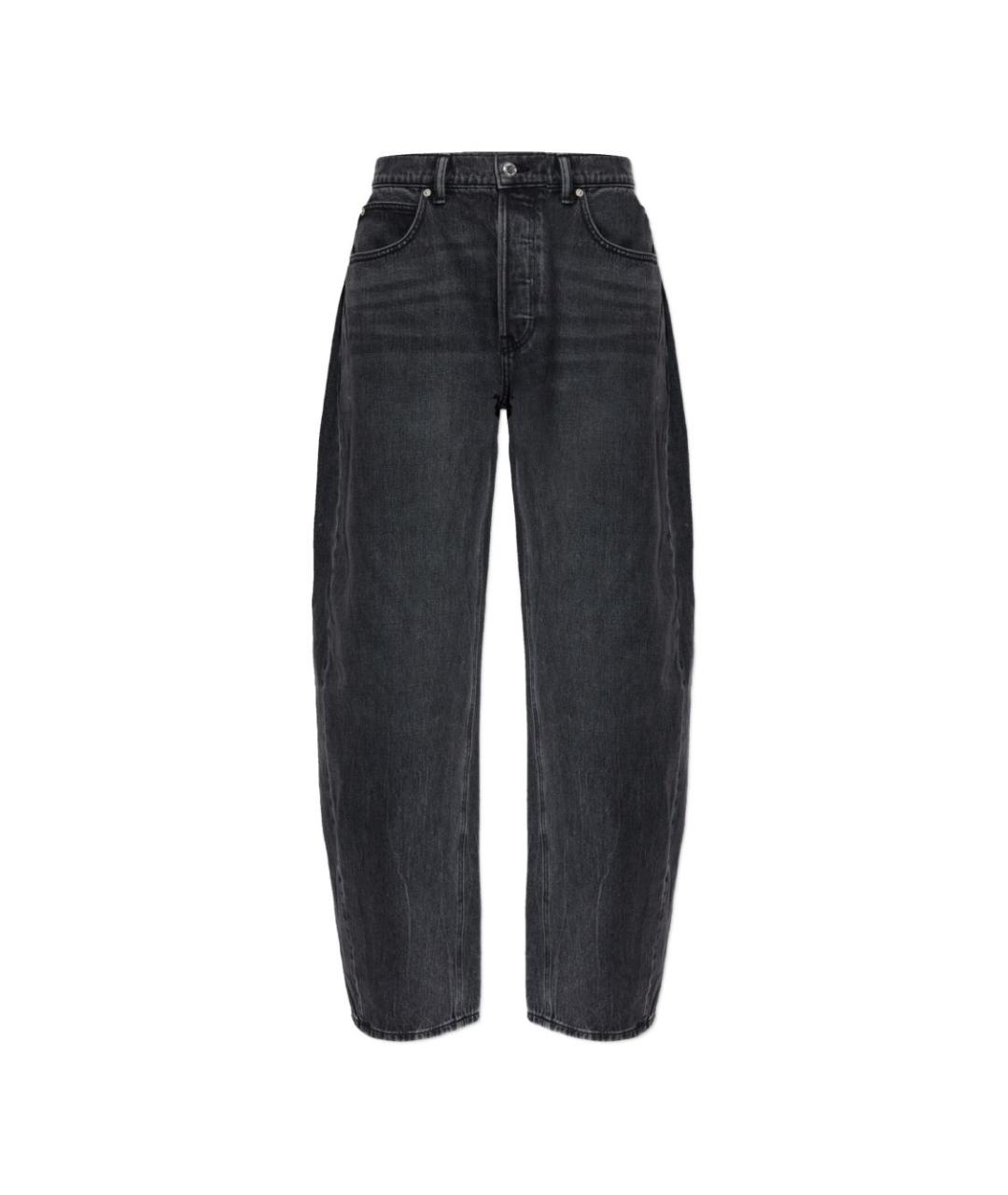 ALEXANDER WANG Черные хлопковые прямые джинсы, фото 1
