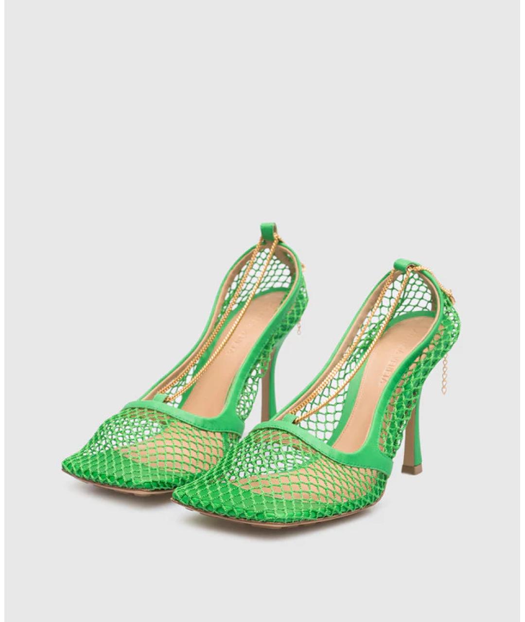 BOTTEGA VENETA Зеленые босоножки, фото 2