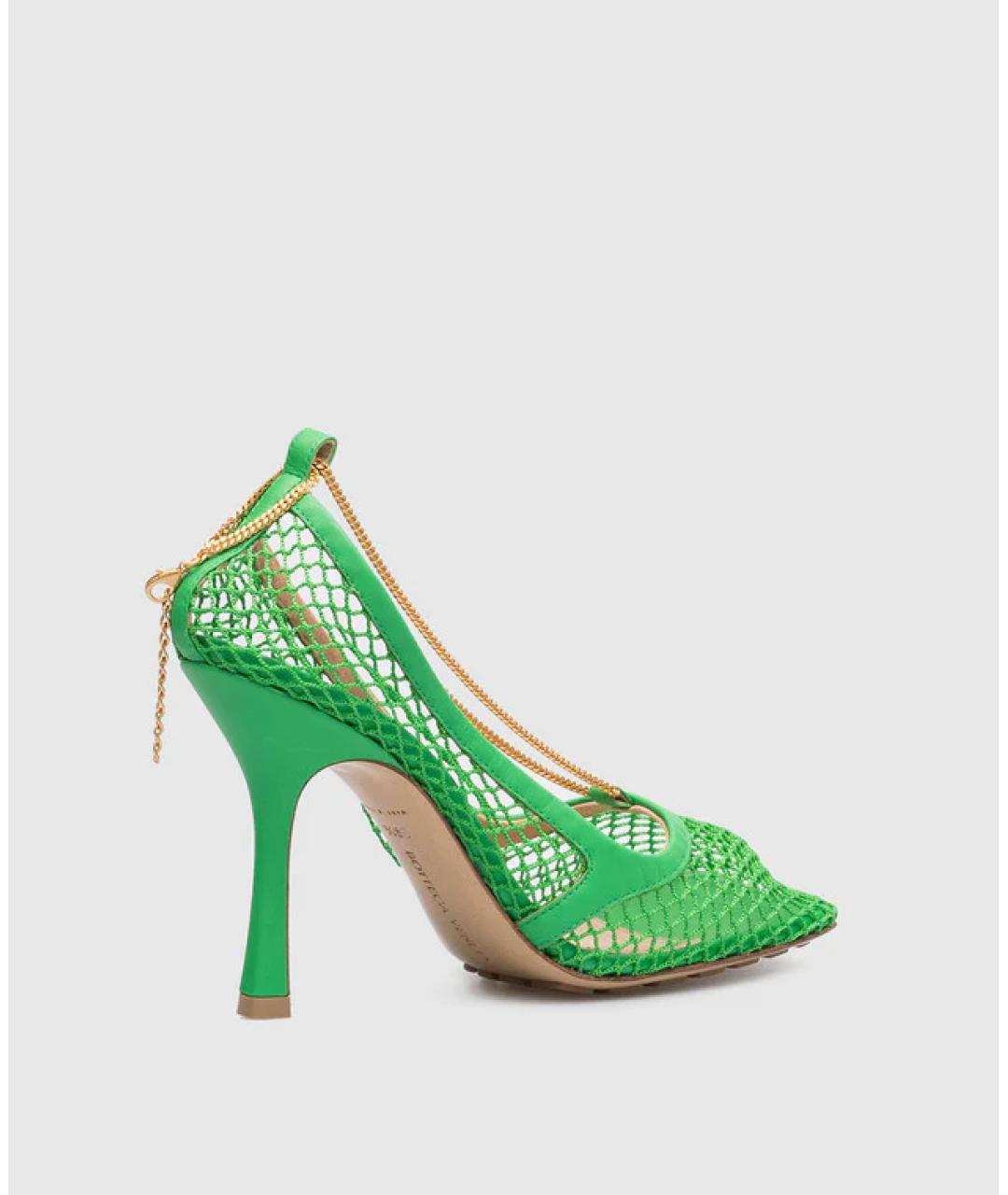BOTTEGA VENETA Зеленые босоножки, фото 3