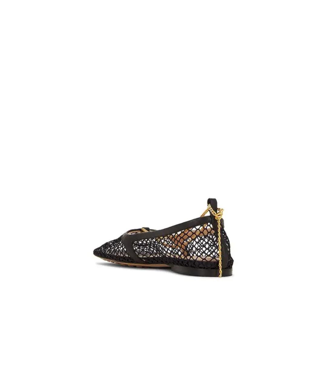 BOTTEGA VENETA Черные кожаные балетки, фото 3