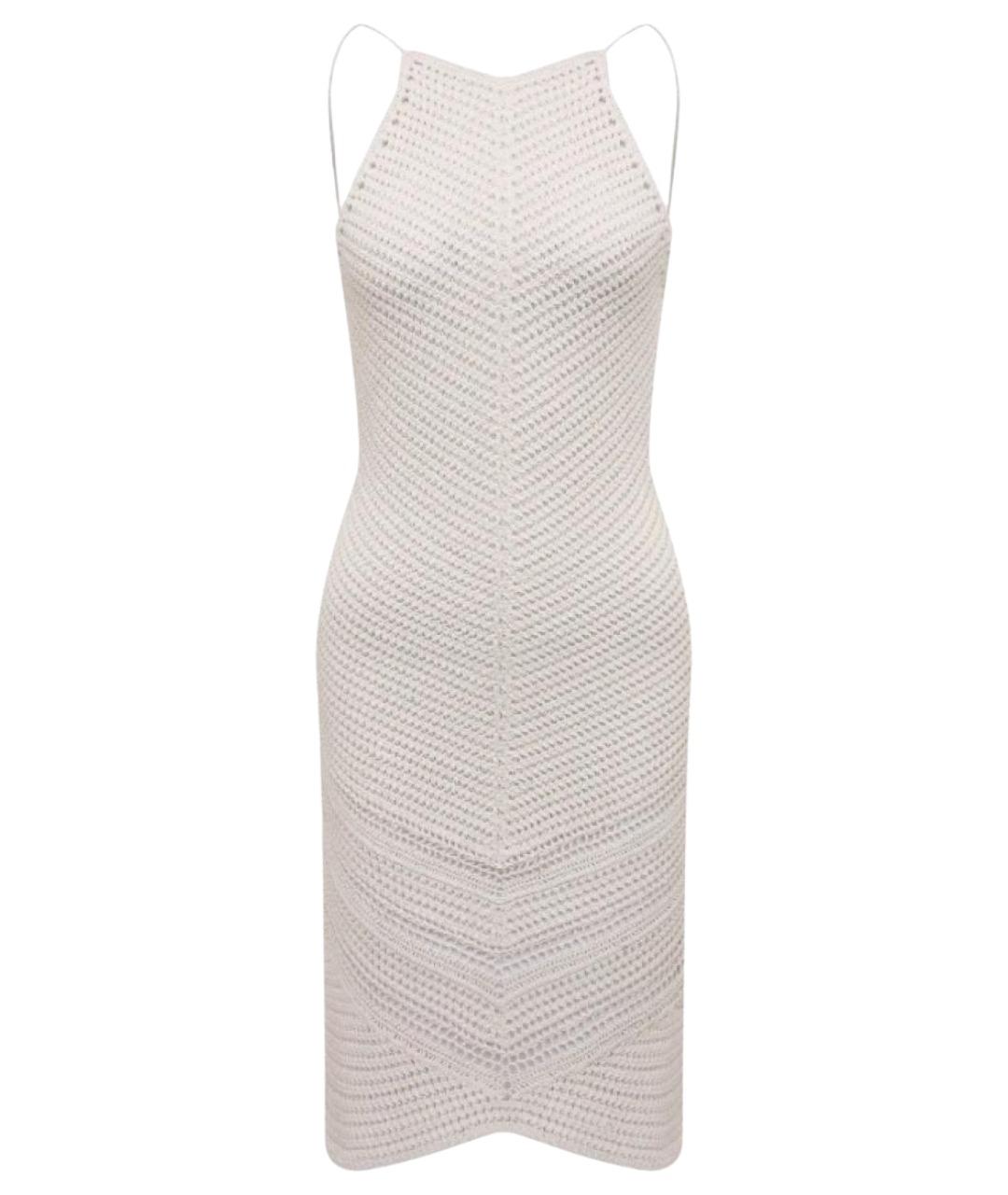 BOTTEGA VENETA Белый хлопковый сарафан, фото 1