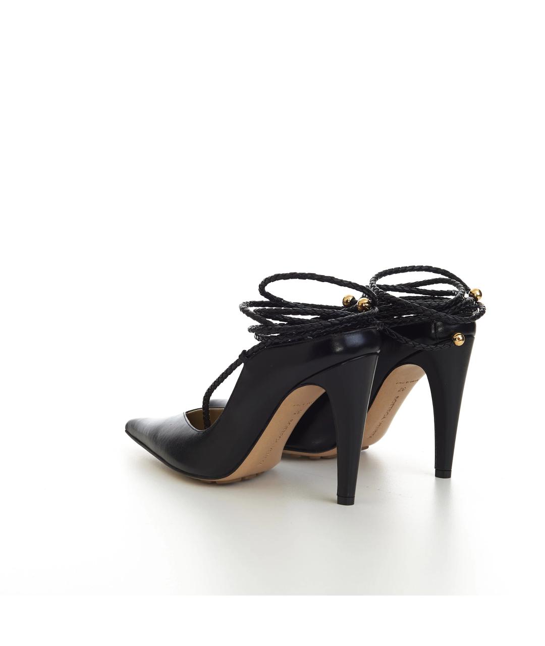 BOTTEGA VENETA Черные кожаные туфли, фото 3