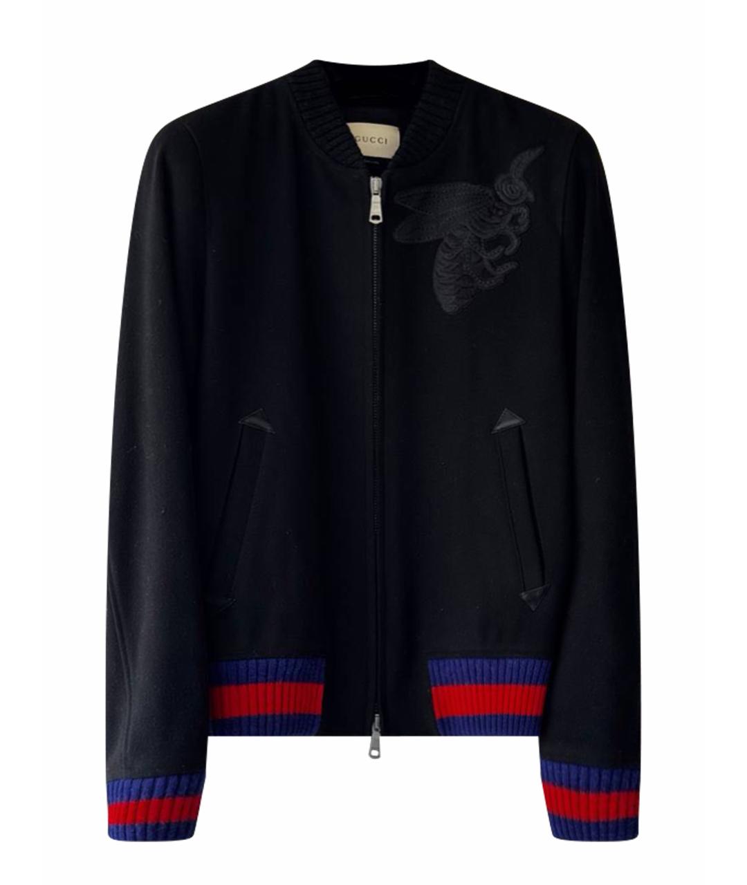 GUCCI Черная шерстяная куртка, фото 1