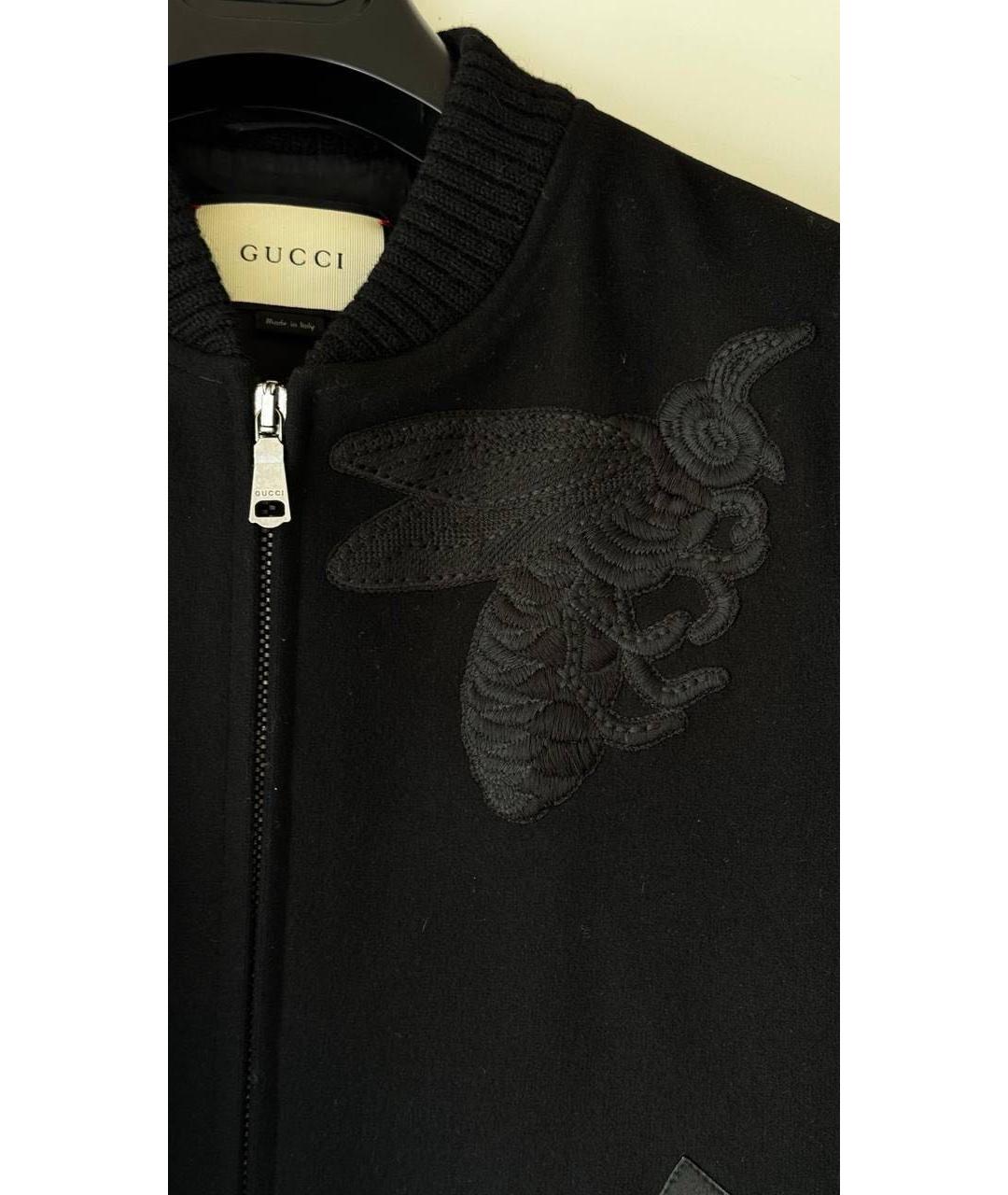 GUCCI Черная шерстяная куртка, фото 3