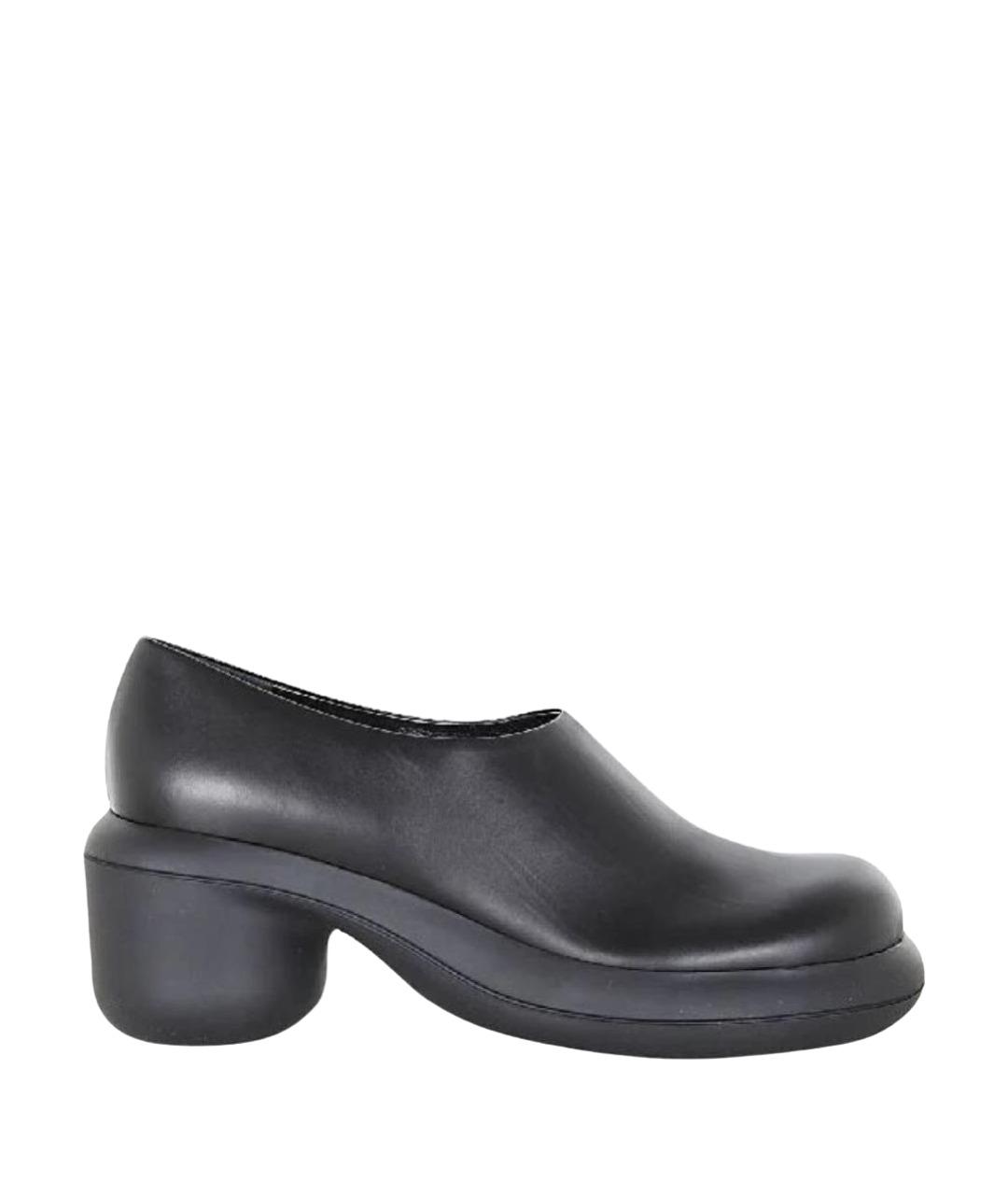 JIL SANDER Черные кожаные туфли, фото 1