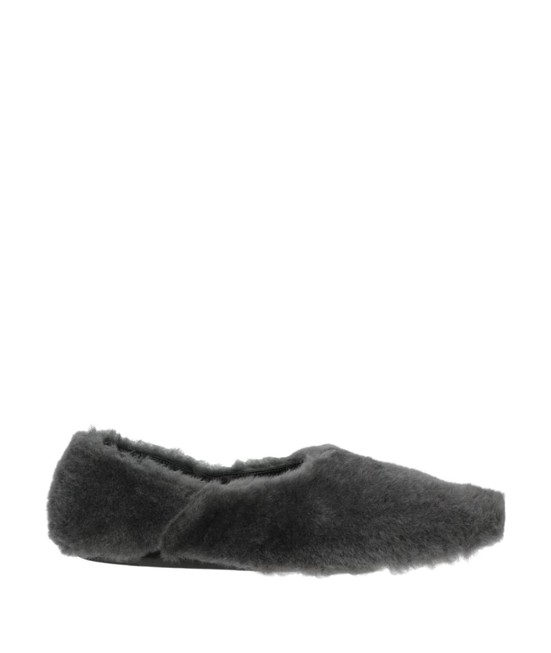 JIL SANDER Серые балетки, фото 1