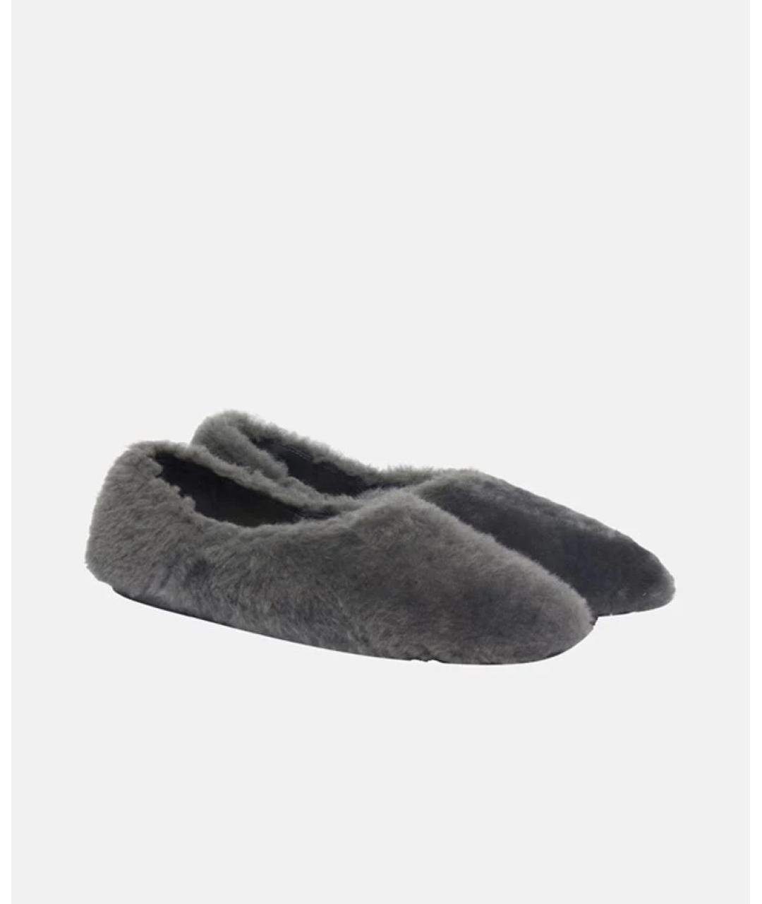 JIL SANDER Серые балетки, фото 2