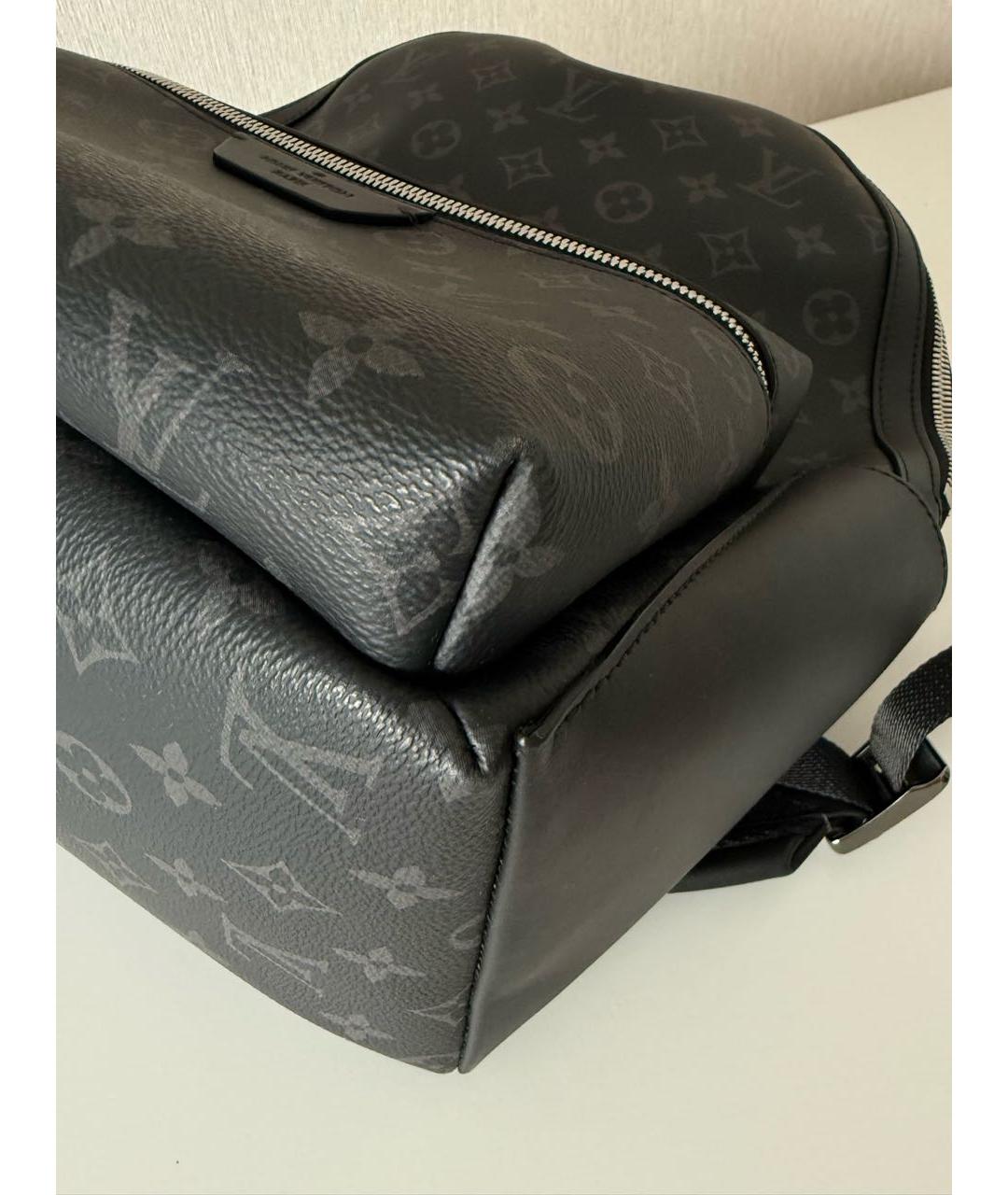 LOUIS VUITTON Черный кожаный рюкзак, фото 8