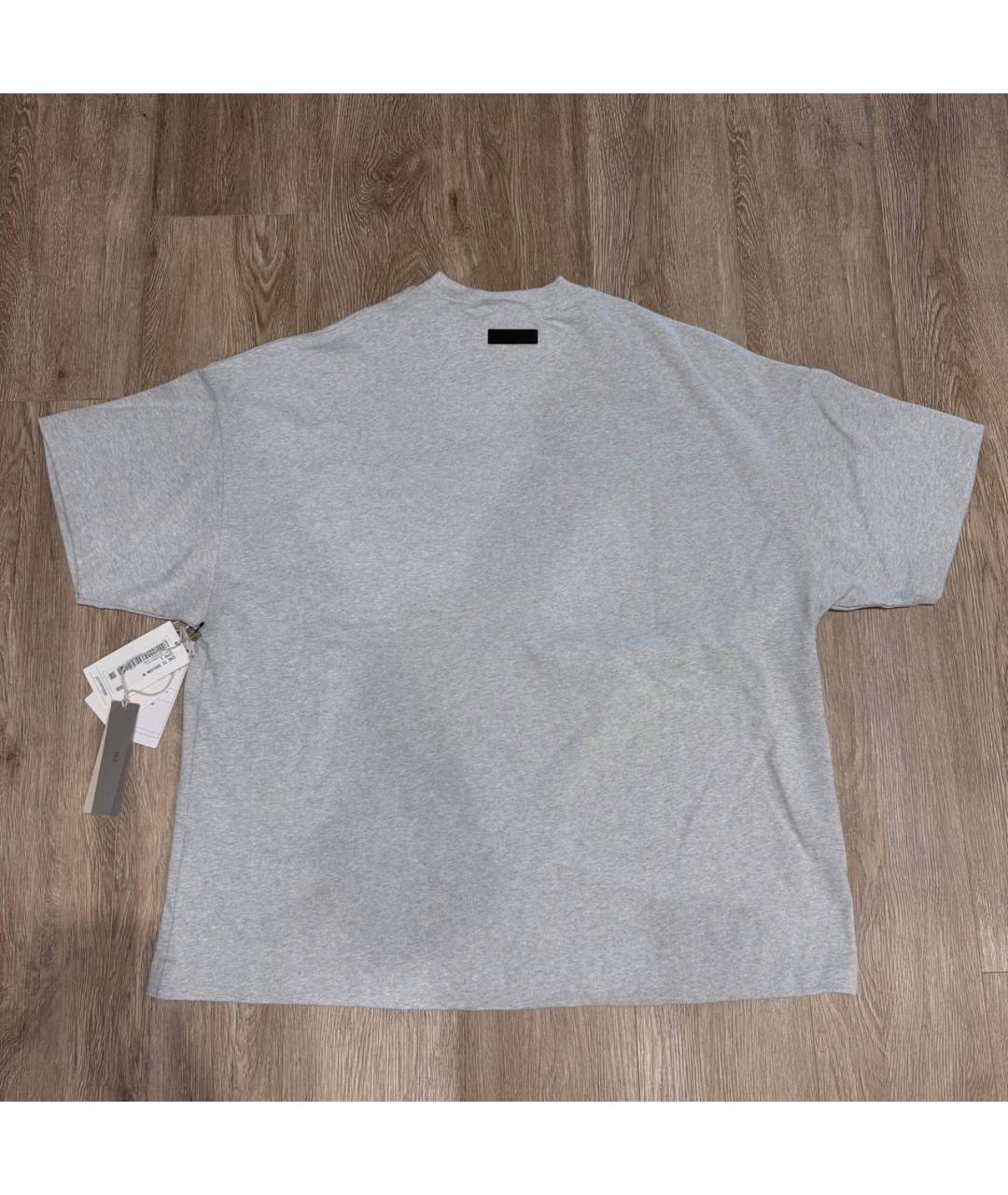 FEAR OF GOD ESSENTIALS Серая хлопковая футболка, фото 2