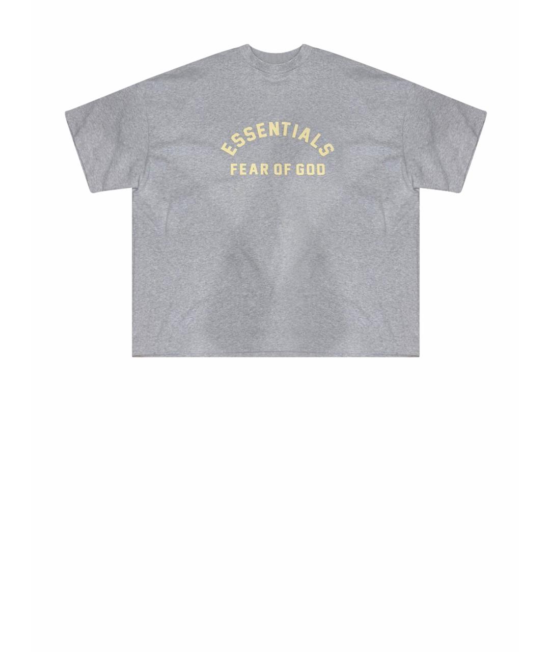 FEAR OF GOD ESSENTIALS Серая хлопковая футболка, фото 1