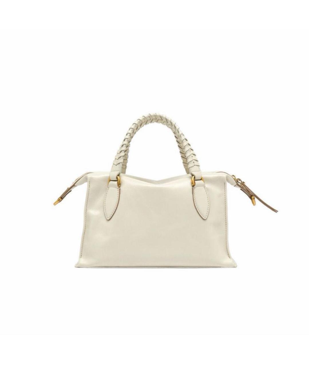 Gianni Chiarini Белая кожаная сумка через плечо, фото 3
