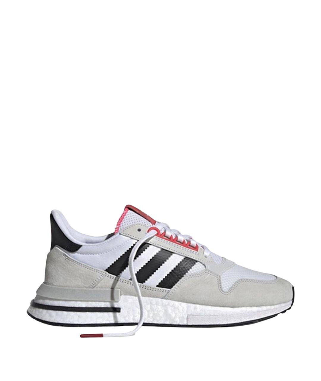 ADIDAS Бежевые текстильные низкие кроссовки / кеды, фото 1
