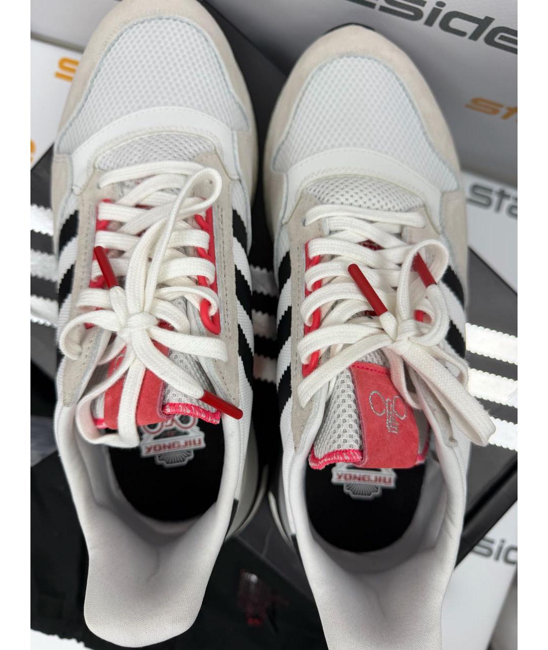 ADIDAS Бежевые текстильные низкие кроссовки / кеды, фото 4