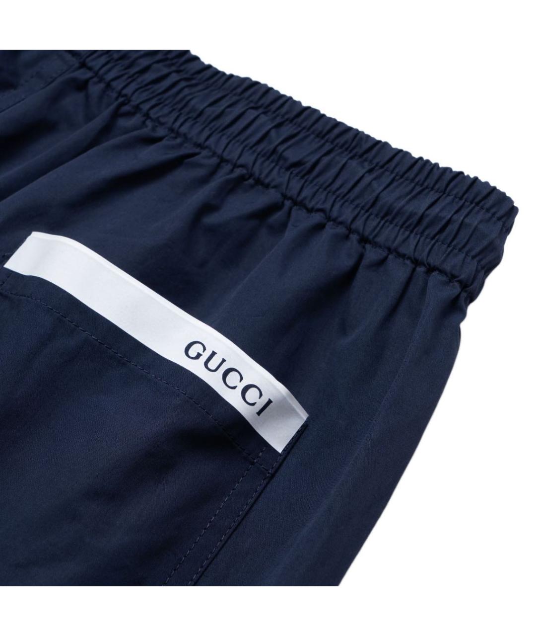 GUCCI Темно-синие шорты, фото 3