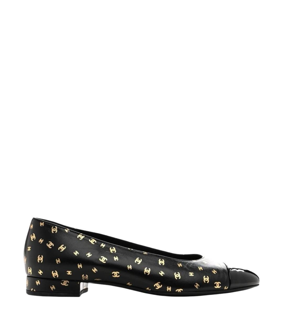 CHANEL Черные кожаные туфли, фото 1