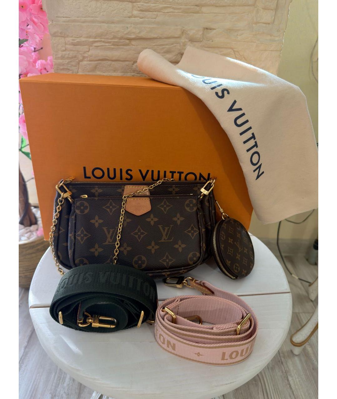 LOUIS VUITTON Коричневая сумка через плечо, фото 3