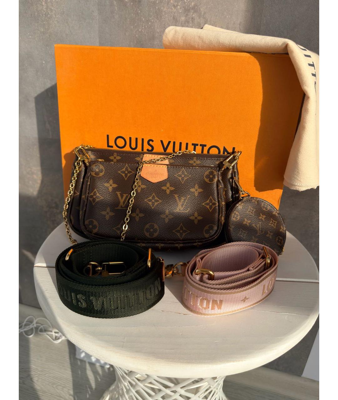LOUIS VUITTON Коричневая сумка через плечо, фото 2