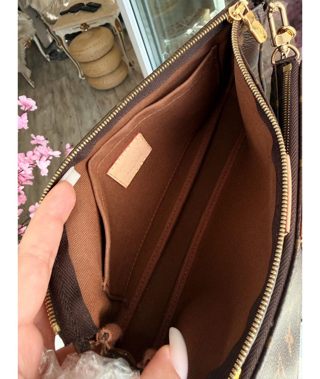 LOUIS VUITTON Коричневая сумка через плечо, фото 7