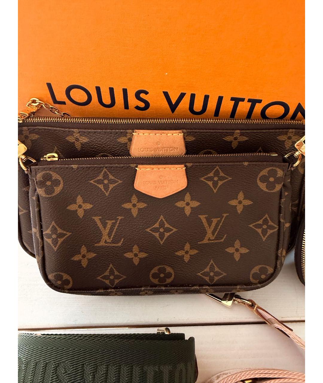 LOUIS VUITTON Коричневая сумка через плечо, фото 4