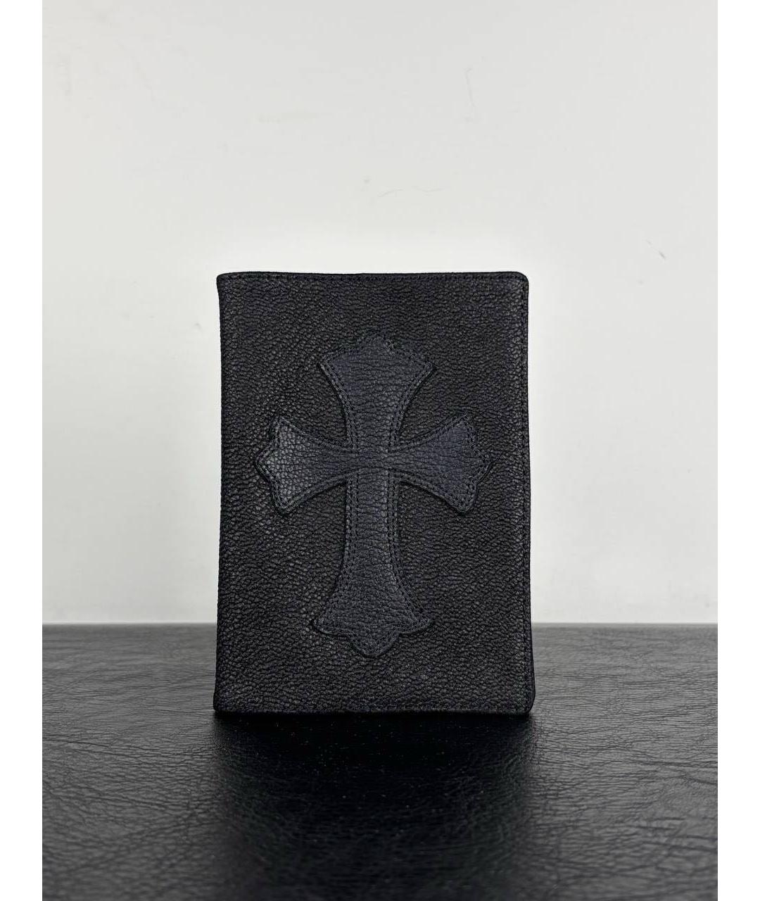 CHROME HEARTS Черная кожаная визитница, фото 2