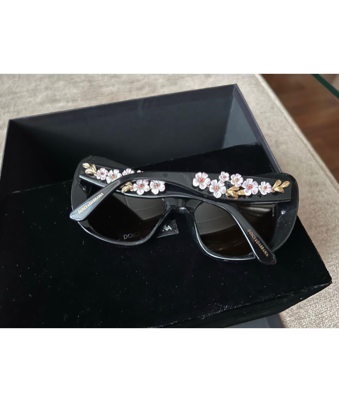 DOLCE&GABBANA Черные пластиковые солнцезащитные очки, фото 6