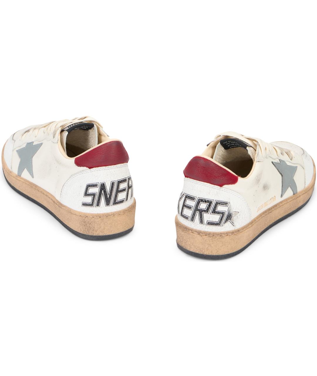 GOLDEN GOOSE DELUXE BRAND Белые кожаные низкие кроссовки / кеды, фото 4