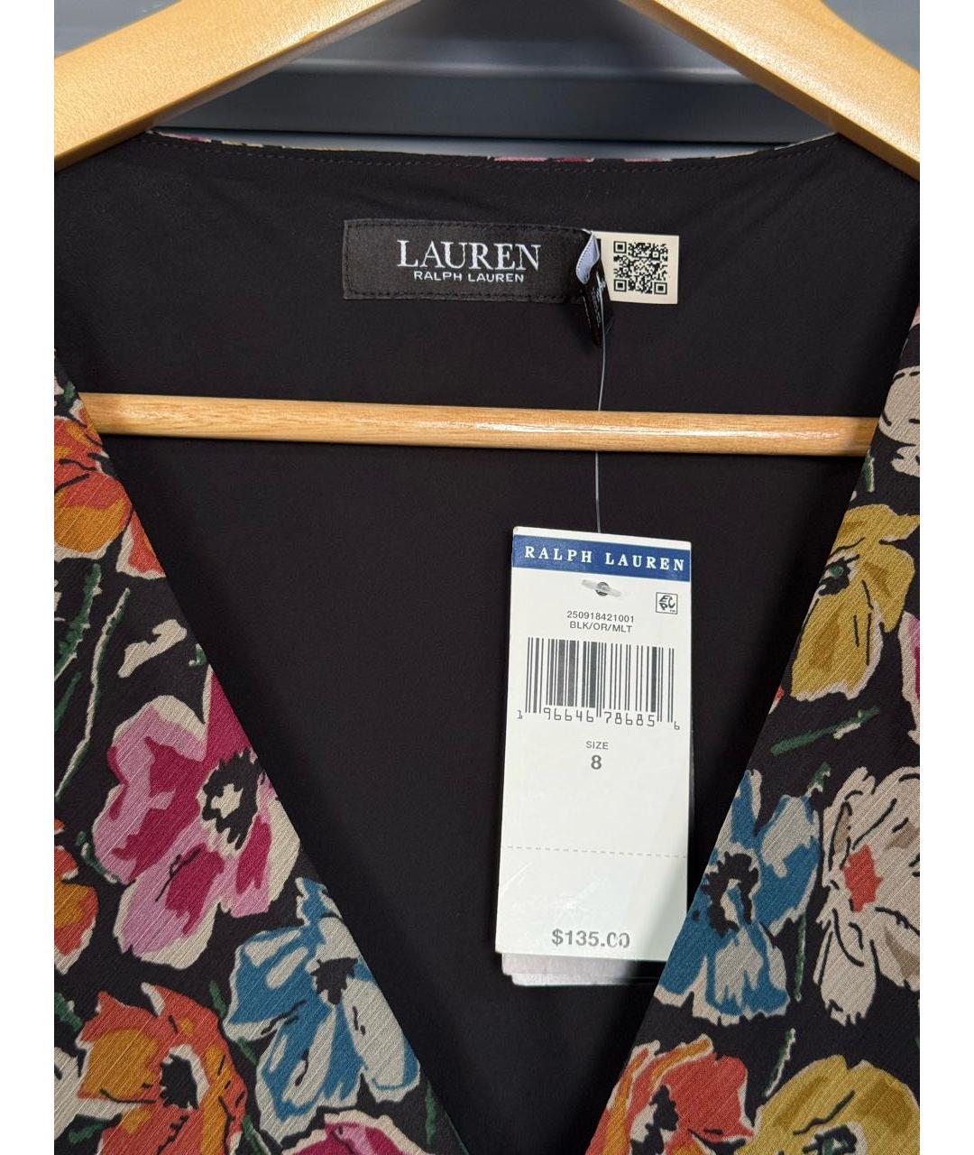 RALPH LAUREN Мульти полиэстеровое повседневное платье, фото 5
