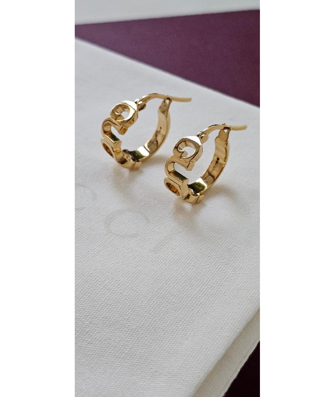 GUCCI Золотые латунные серьги, фото 2