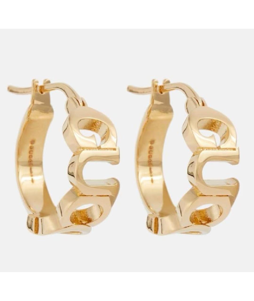 GUCCI Золотые латунные серьги, фото 9