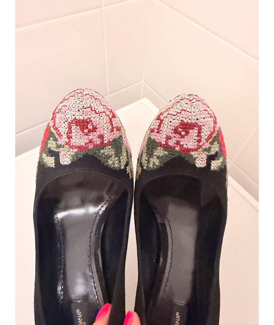 DOLCE&GABBANA Мульти замшевые туфли, фото 4