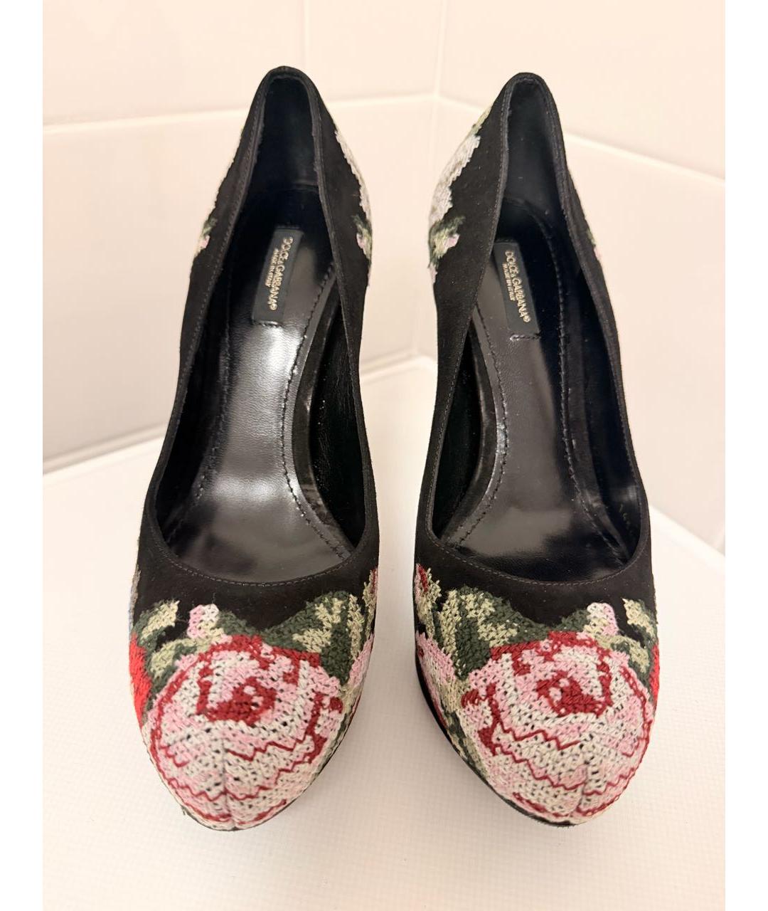 DOLCE&GABBANA Мульти замшевые туфли, фото 2