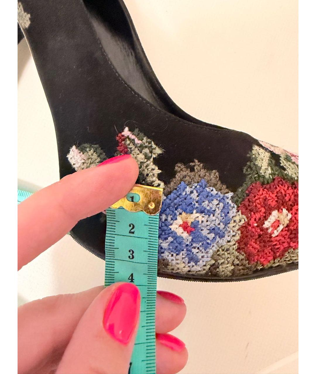 DOLCE&GABBANA Мульти замшевые туфли, фото 7
