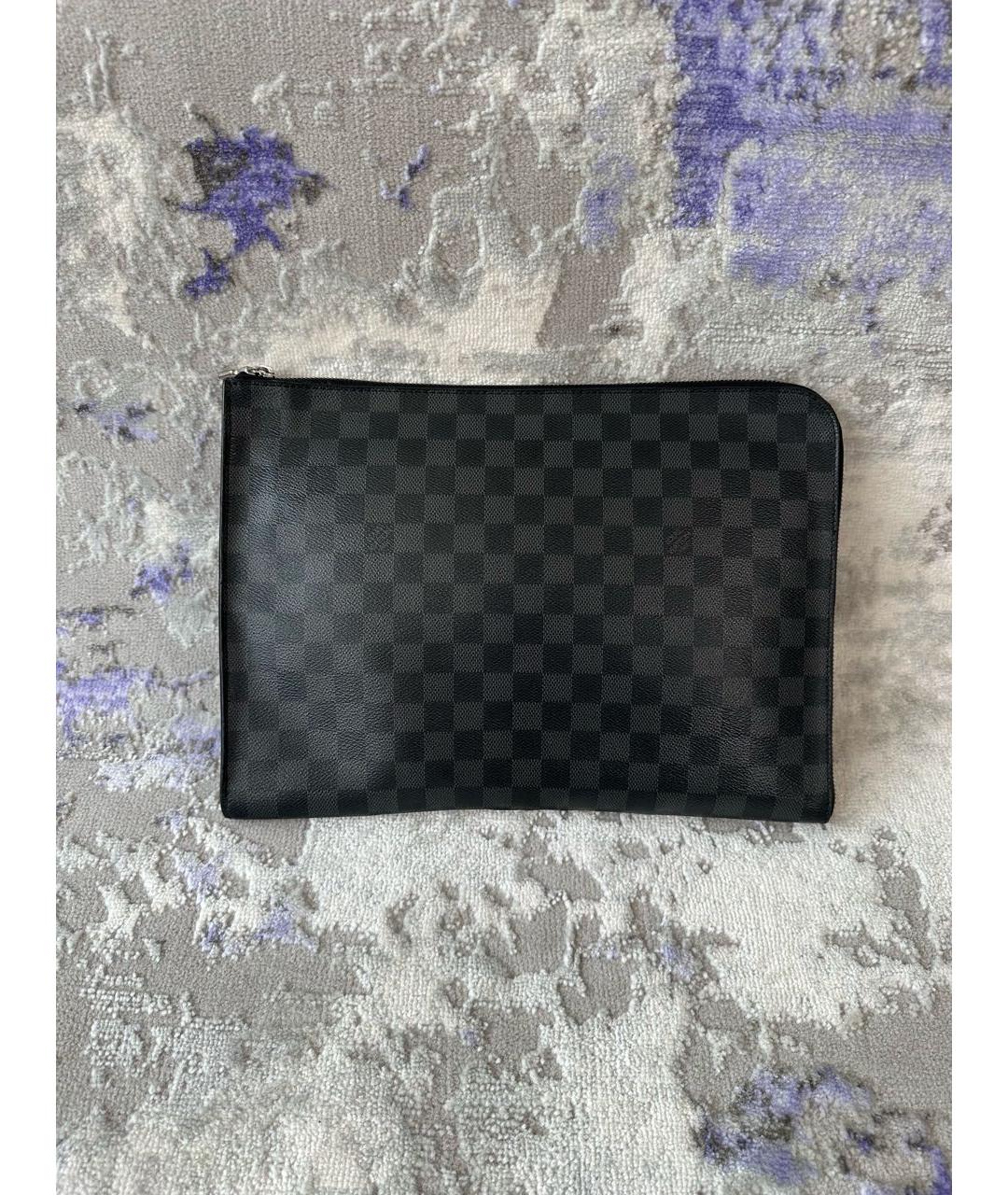 LOUIS VUITTON Антрацитовая папка для документов, фото 7