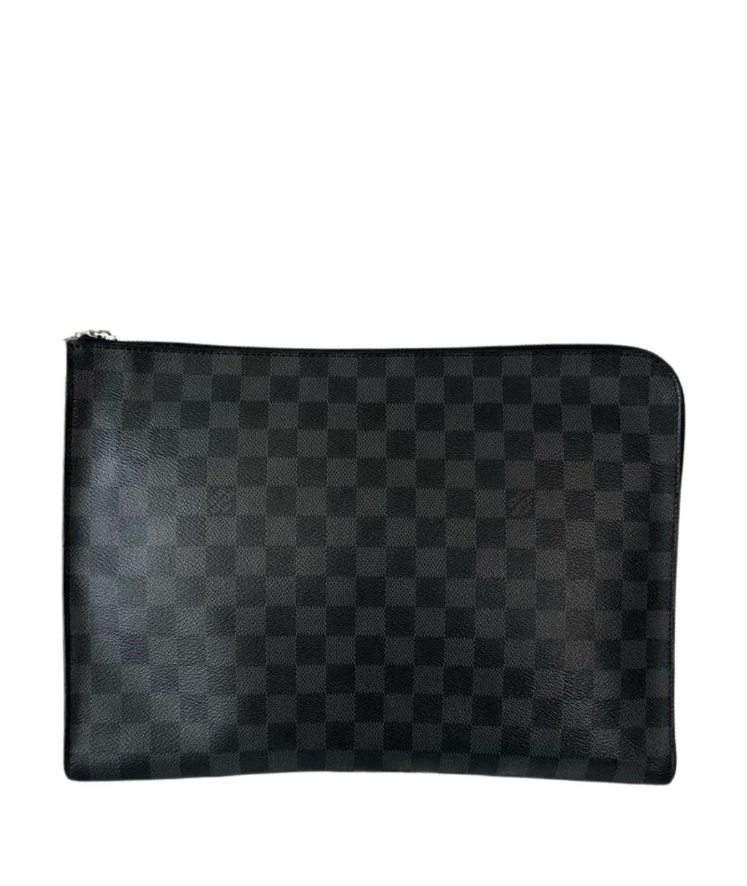 LOUIS VUITTON Антрацитовая папка для документов, фото 1