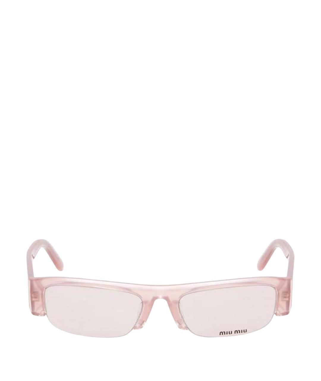 MIU MIU Розовые пластиковые солнцезащитные очки, фото 1