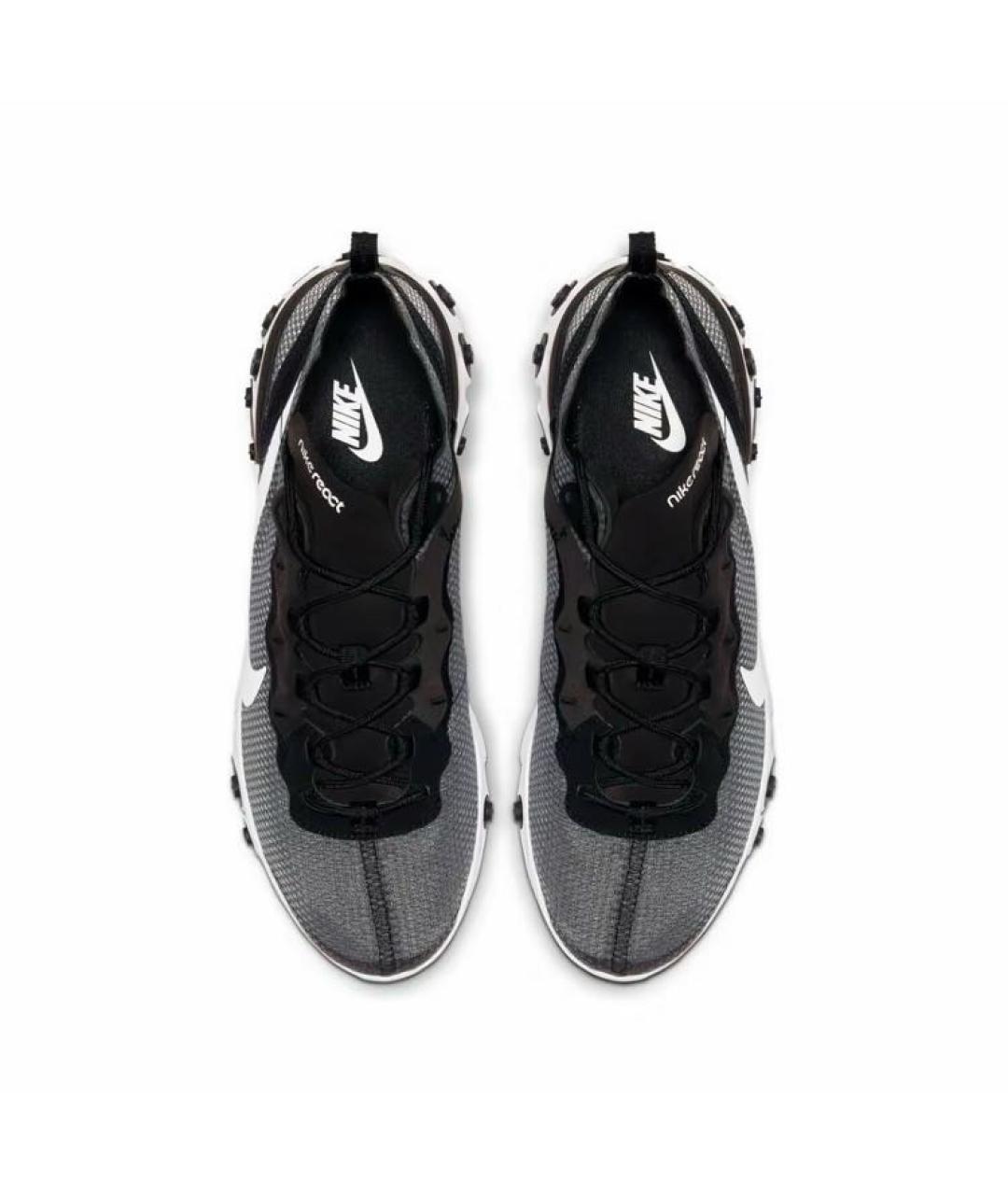 NIKE Черные текстильные низкие кроссовки / кеды, фото 3