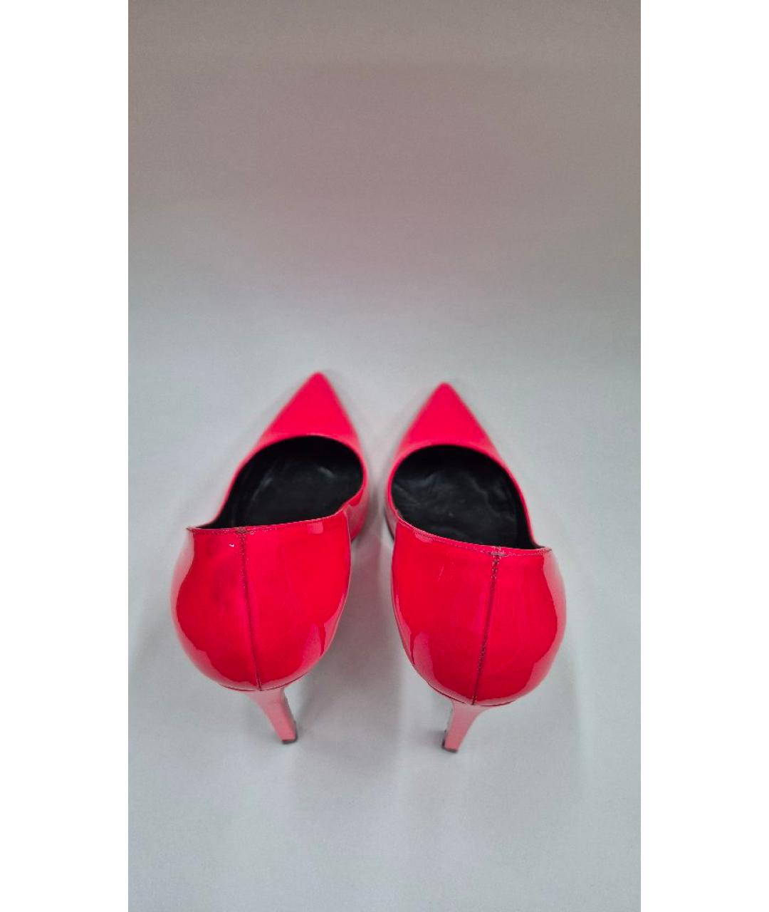 SAINT LAURENT Розовые туфли из лакированной кожи, фото 3